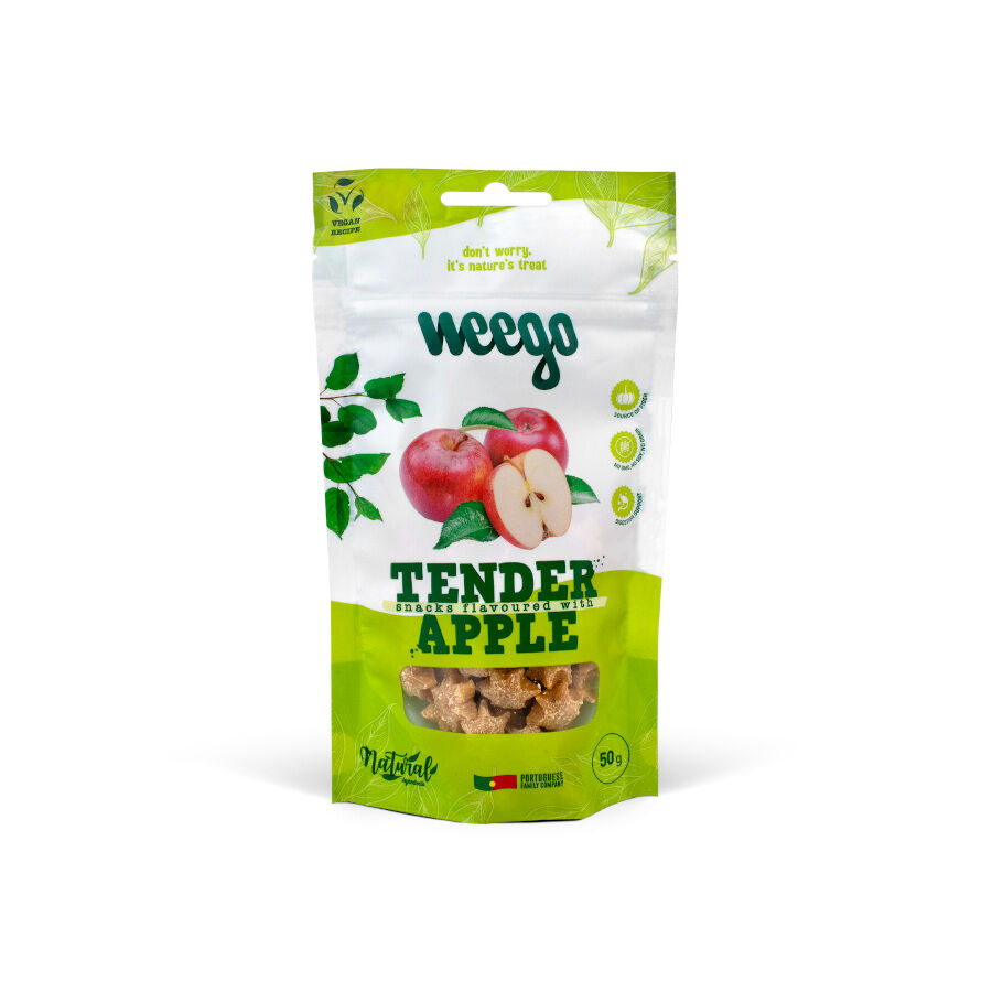 12 bolsitas x 50 g Weego Bocaditos Tender Manzana para perros, , large Imagen numero 1
