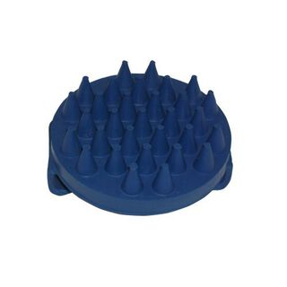 Cepillo de goma para caballo color Azul