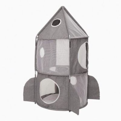 Refugio plegable Catit Vesper Rocket para gatos color Gris