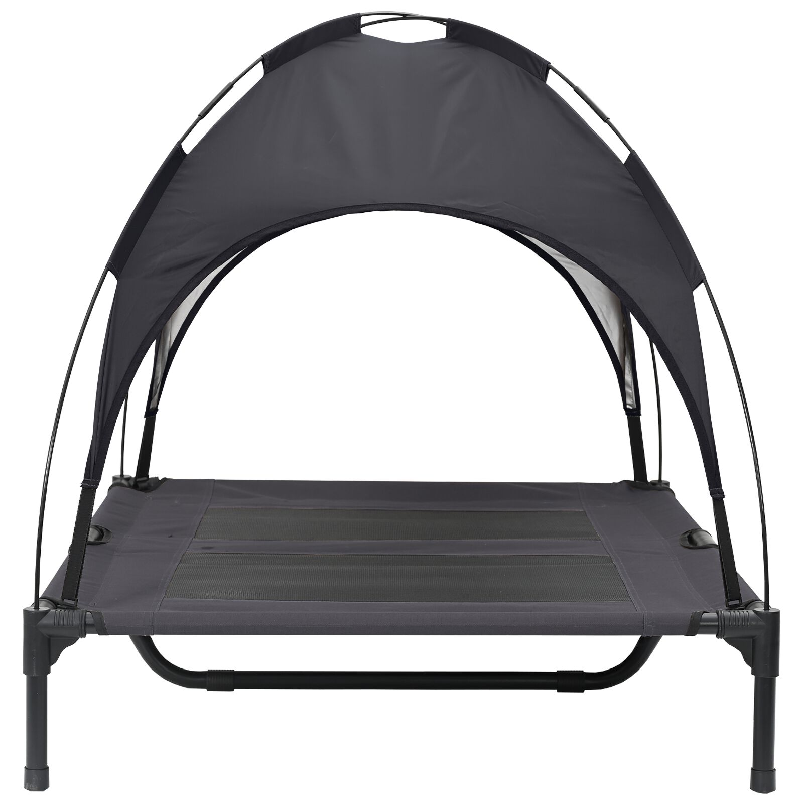 vidaXL Cama para Perros con Dosel Sof&aacute; Silla Tela Oxford y Acero Negro, , large Imagen numero 24