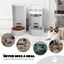 Nobleza Dispensador Autom&aacute;tico para Perros y Gatos, Comedero y Bebedero por Gravedad, Sin Electricidad, Dep&oacute;sito Transparente, Blanco, , large indicador imagen numero 5