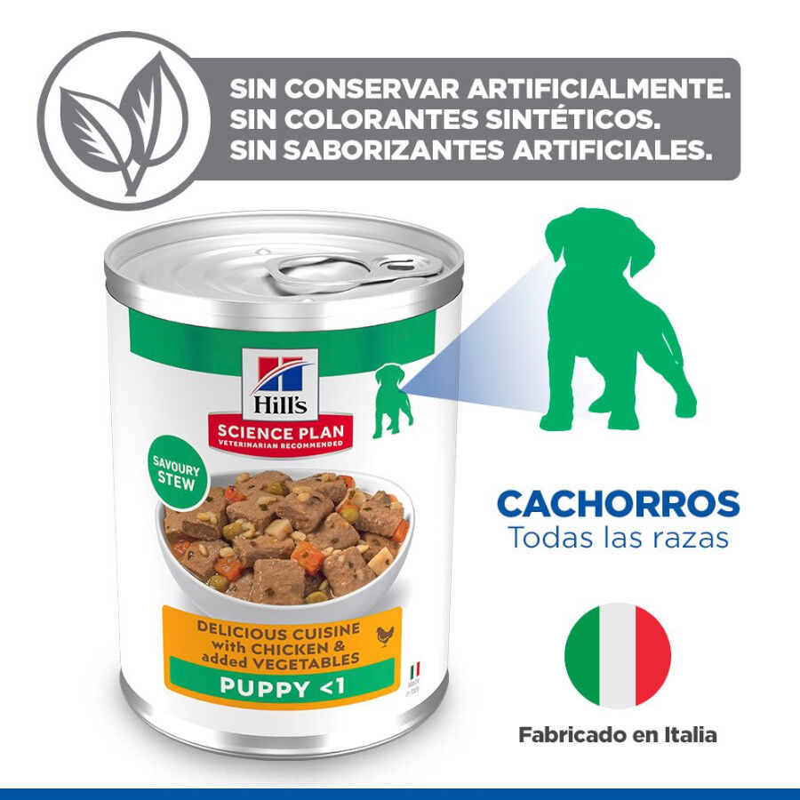 Hill's Science Plan Puppy Estofado con pollo y verduras lata para perros, , large Imagen numero 3