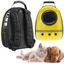 Mochila para transporte de mascotas gato y perro. Transportin de plástico rígido amarillo, , large indicador imagen numero 3