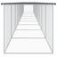 vidaXL Gallinero con techo acero galvanizado antracita 603x98x90 cm, , large indicador imagen numero 11