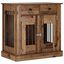 vidaXL Mueble para jaula de perro con cerradura Madera de ingenier&iacute;a Perro Pen, , large indicador imagen numero 1