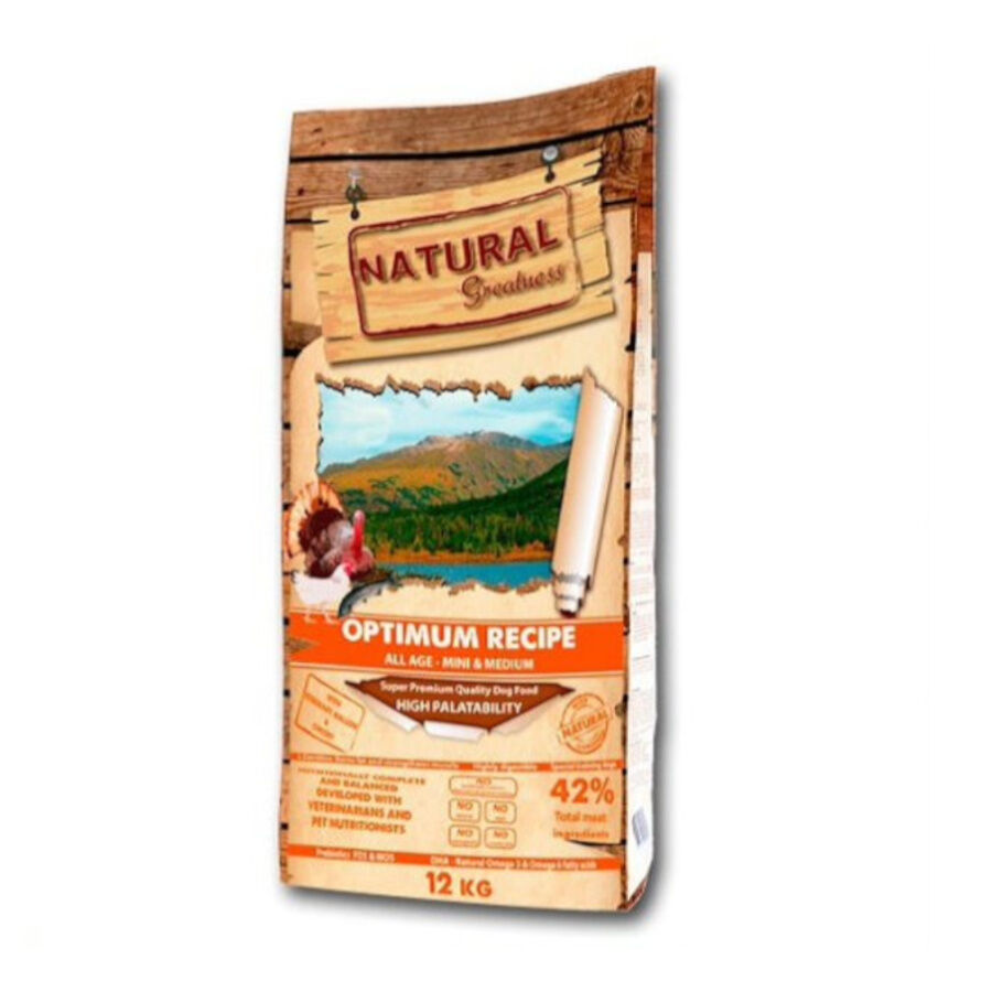 2 kg Natural Greatness Optimum Mini & Medium pienso para perros, , large Imagen numero 1