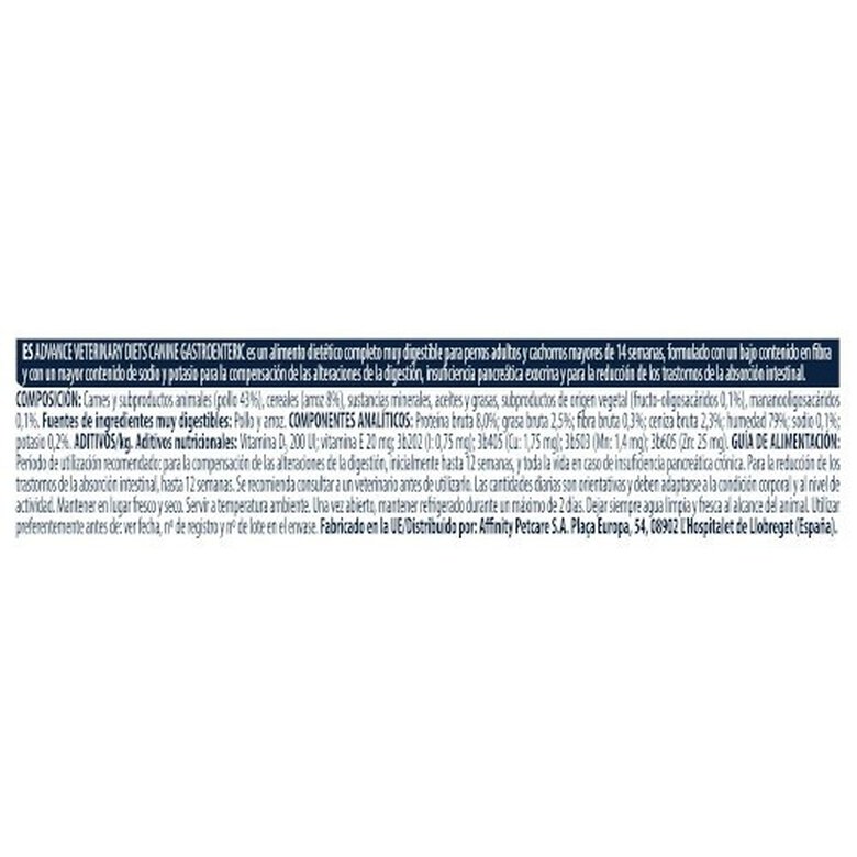 Advance Gastroenteric Pollo sobre para perros, , large image number null