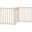 vidaXL Puerta para Perros Plegable Paneles Puerta Mascotas Madera de Álamo, , large indicador imagen numero 1