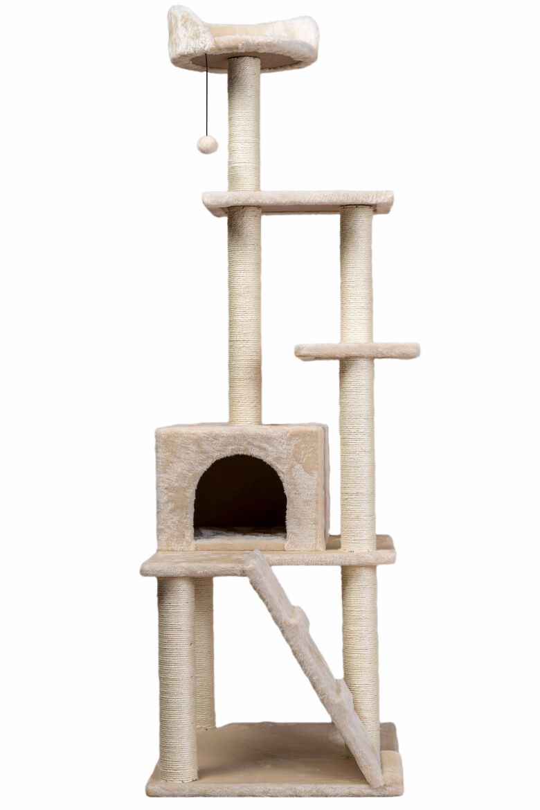 Wuapu Rascador Six Beige para gatos