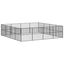 vidaXL Corralito para perros con 20 paneles acero galvanizado negro, , large indicador imagen numero 9
