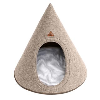 Pet and Co Cama Cueva De Fieltro beige para Perros