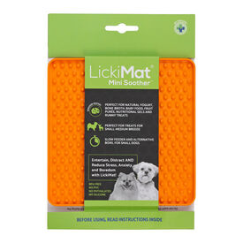 Comedero LickiMat Soother XL Naranja para perro