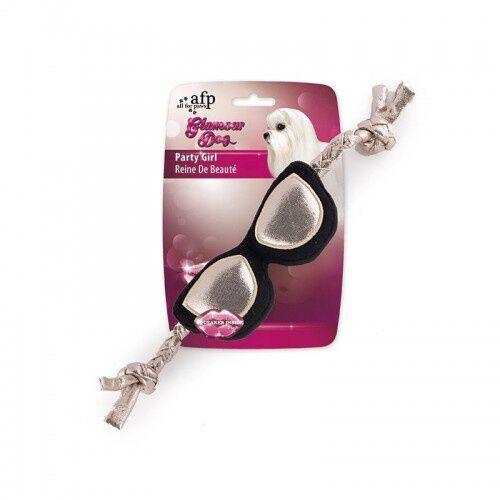 All for paws gafas de fiesta de peluche con cuerda blanco para perros, , large Imagen numero 1