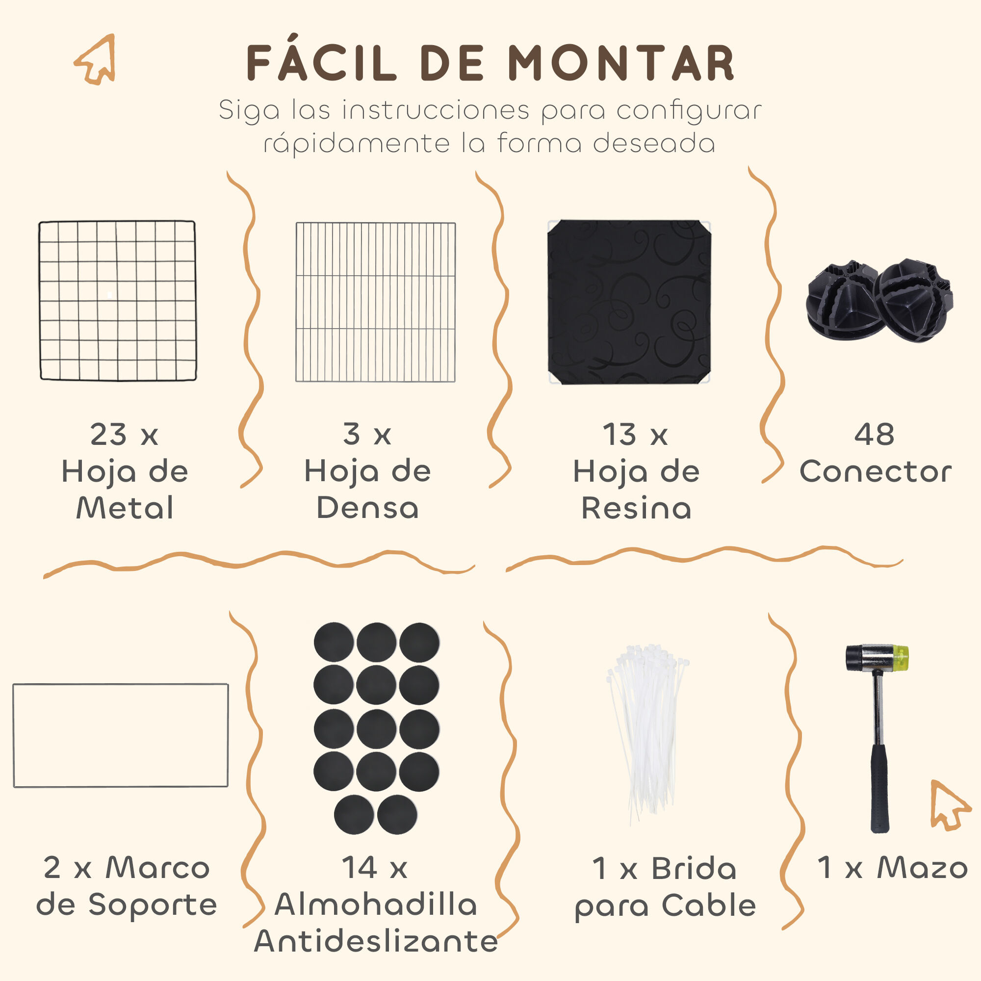 PawHut Valla Negra para Roedores thumbnail