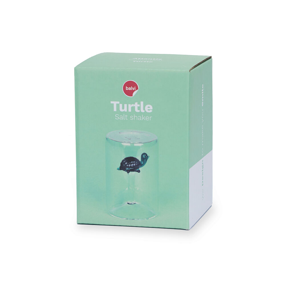 Balvi Salero Turtle Color verde Con figura en forma de tortuga marina Borosilicato, , large Imagen numero 2
