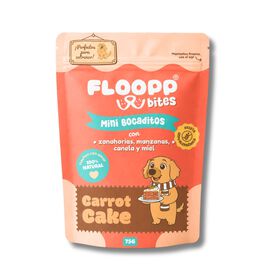 Floopp Bites Snacks Hipoalerg&eacute;nicos para Perros | Carrot Cake Chewy | 75 g