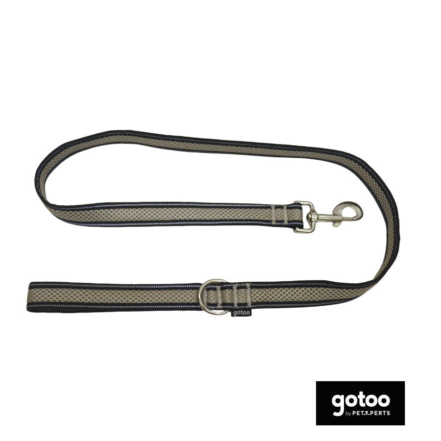 Gotoo Correa reflectante de malla gris para perro, , large Imagen numero 2