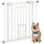 PawHut Barrera de Seguridad para Perros Extensible 74-100 cm, para Puertas y Escaleras, Puerta de Seguridad para Mascotas, con Montaje a Presión y Doble Bloqueo, Blanco, , large indicador imagen numero 6