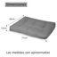 HOME MERCURY- Cama de Mascota, Colchón para Perro, Colchoneta Reversible Estampada Relleno de Espuma para Interior y Exterior. (Small, Gris), , large indicador imagen numero 4