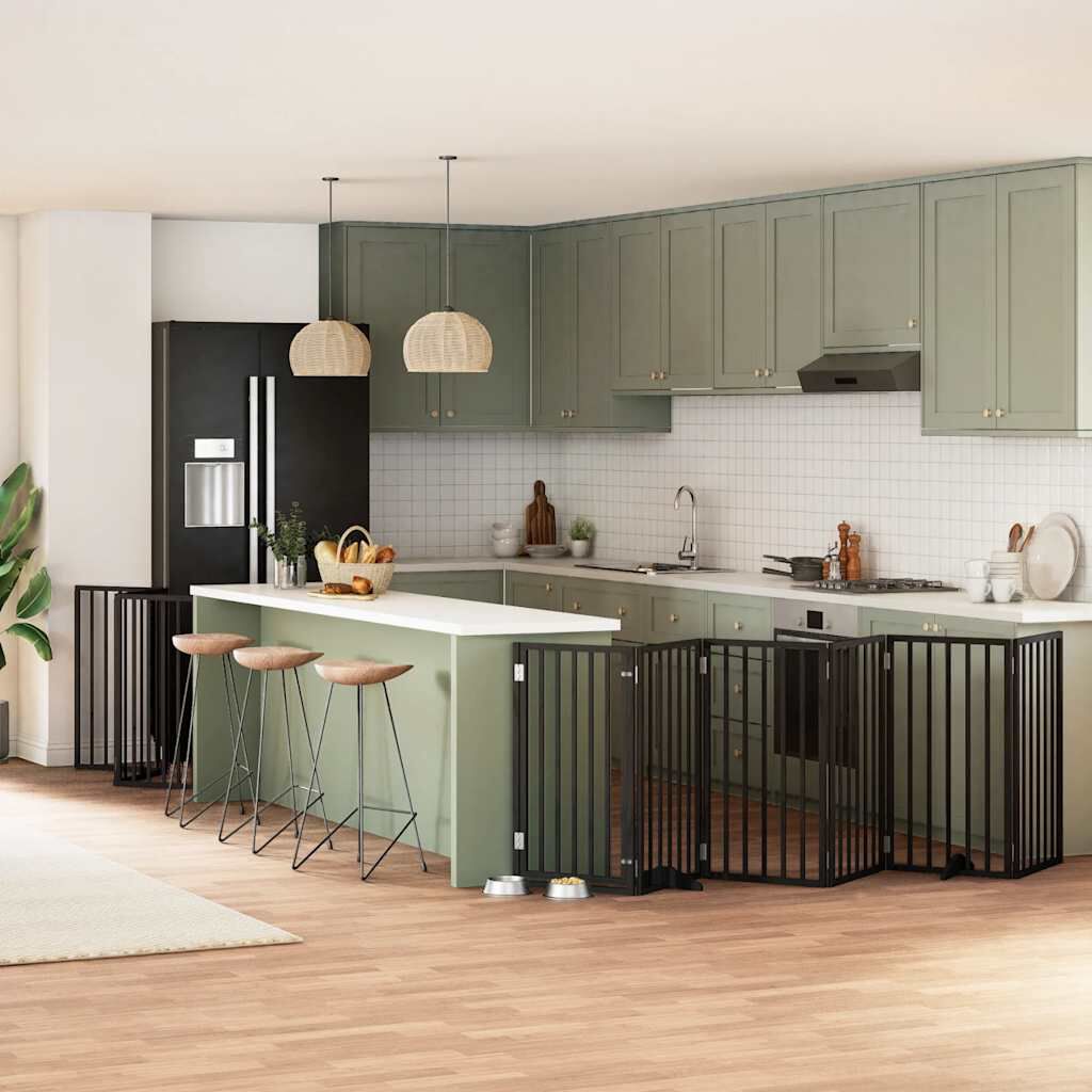 Vidaxl Puerta para Perros Plegable Paneles Puerta para Mascotas Madera de &Aacute;lamo, , large Imagen numero 12