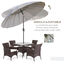 Outsunny Sombrilla de Jardín Ø250x240 cm con Manivela Parasol Exterior con Mecanismo de Inclinación y Poste Desmontable de Metal para Terraza Piscina Patio Gris Claro, , large indicador imagen numero 5