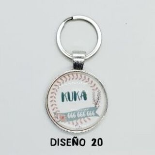 Chapa identificativa espiga para perros color Blanca