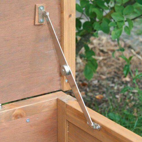 Gallinero Florentina de madera color Marr&oacute;n, , large Imagen numero 4