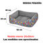 HOME MERCURY-Cesta,Cama Comoda para Perros,Gatos y Mascotas, con Relleno de Fibras,Resistente al Desgaste y Duradero (Mediano, Huellas), , large indicador imagen numero 2