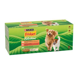 Friskies Pollo y Cordero en Gelatina sobre para perros