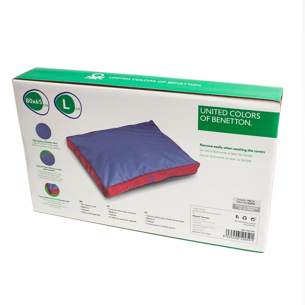 Benetton funda colchon Classic Azul/Rojo L:80*65 CM, , large Imagen numero 2