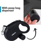 Edipets correa extensible con sistema de frenado negra para perros, , large image number null