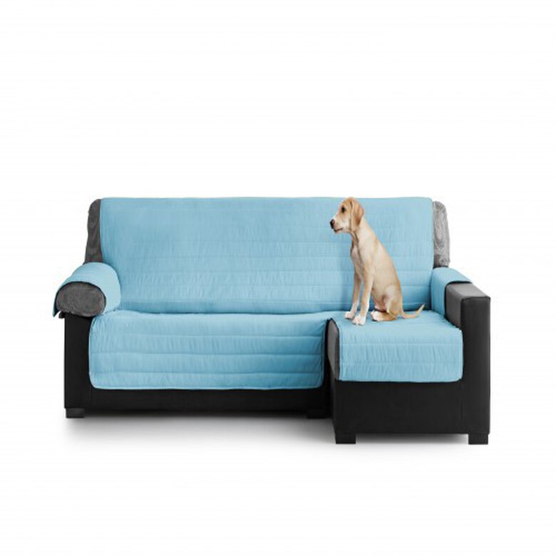 Cubre Sofa Acolchado Chaise Longue Derecho color Turquesa, , large image number null