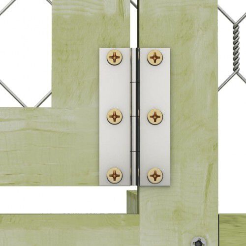 Gallinero de madera con toldo color Plateado/Verde thumbnail