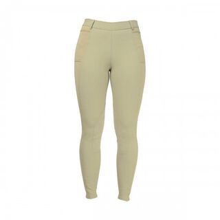 Medias para equitación Motion para mujer color Beige