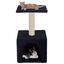 Rascador con poste para gatos color Azul, , large indicador imagen numero 1