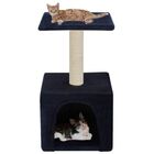 Rascador con poste para gatos color Azul, , large image number null