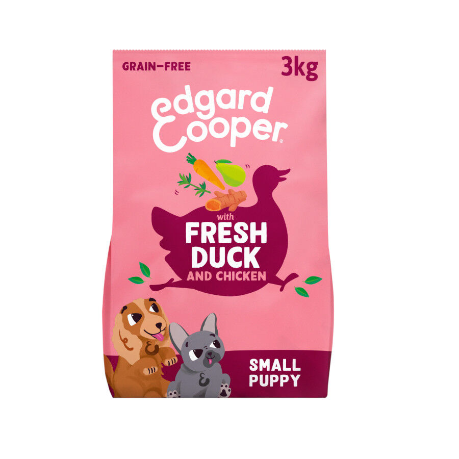 3 kg Edgard & Cooper Pienso Pato y Pollo para cachorros mini, , large Imagen numero 1