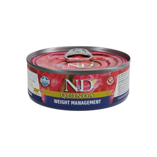 Farmina N&D Control de Peso Quinoa lata para gatos