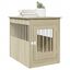 vidaXL Jaula para perros madera de ingeniería roble Sonoma 55x80x68 cm, , large indicador imagen numero 3