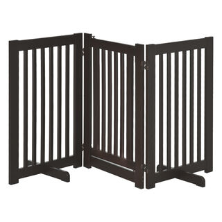 PawHut Barrera de Seguridad café para perros y gatos