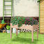 Outsunny Huerto Urbano Elevado de Madera 122,5x56,5x76 cm Jardinera Elevada Mesa de Cultivo con Tela no Tejida y 4 Orificios de Drenaje para Cultivos Plantas Flores Natural, , large indicador imagen numero 4