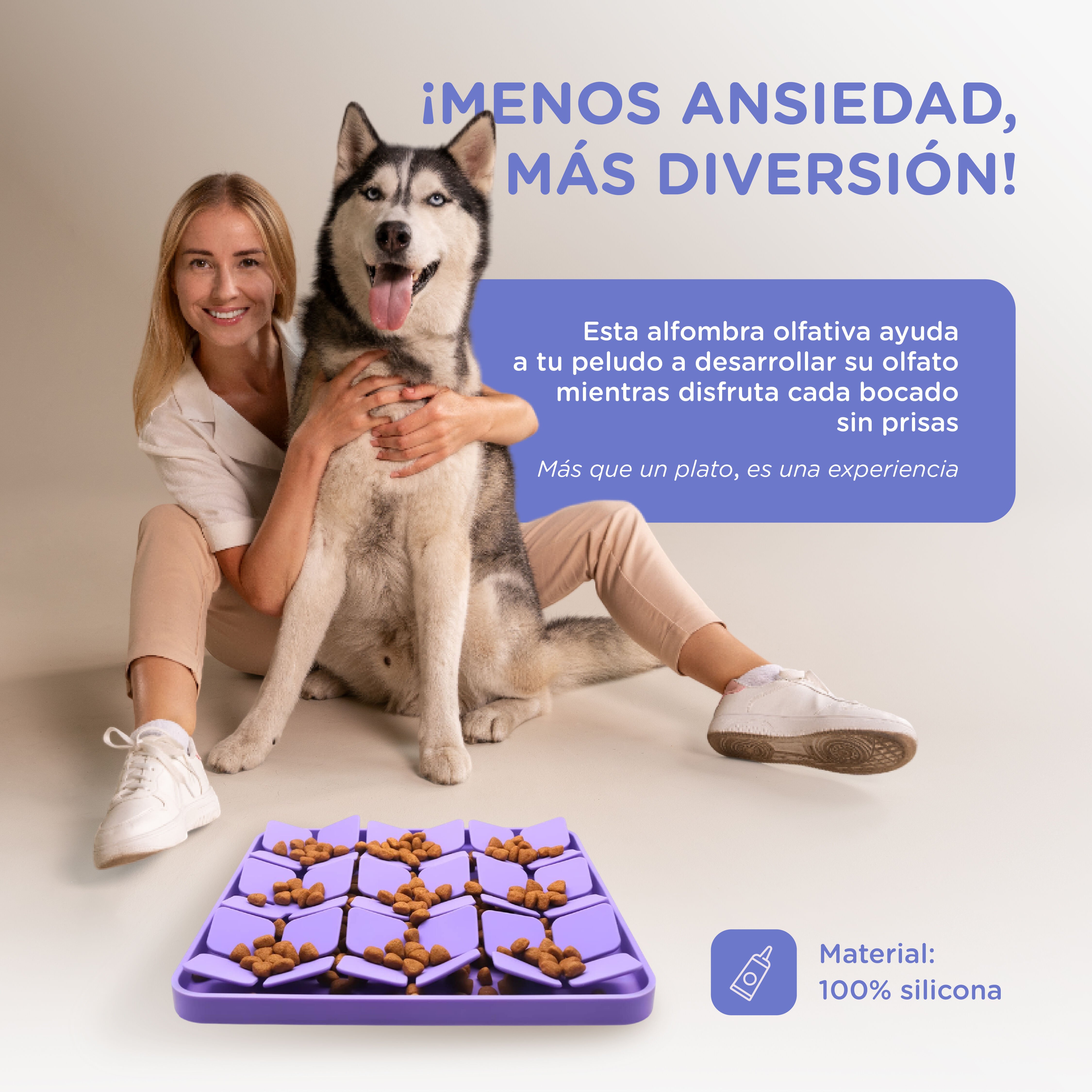 TheKingPet Alfombra Olfativa Interactiva Silicona para perros thumbnail