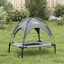 vidaXL Cama para perros con dosel antracita tela oxford y acero, , large indicador imagen numero 2