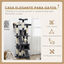 PawHut Árbol Rascador para Gatos Grande Altura 173 cm Árbol para Gatos Torre para Gatos con Nidos Escaleras Juguetes Colgantes y Postes de Sisal 49x49x173 cm Gris Oscuro, , large indicador imagen numero 4