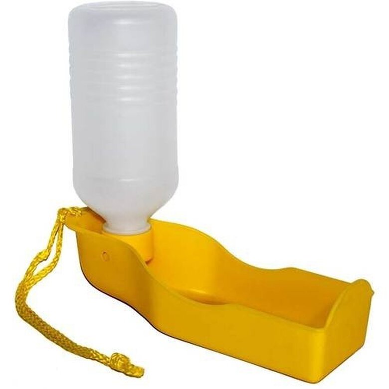 Bebedero Amarillo de Agua Portatil para Perro