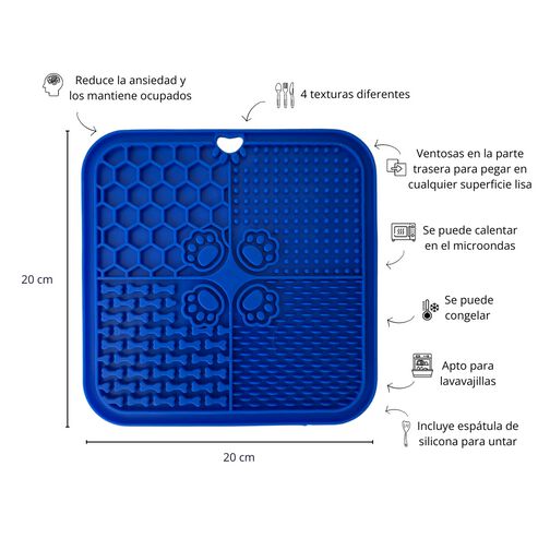 La Casa de Turr&oacute;n - Tapete Antivoracidad para Perros - Alfombrilla de Lamer para Estimulaci&oacute;n Mental y Comer Lentamente, , large Imagen numero 2