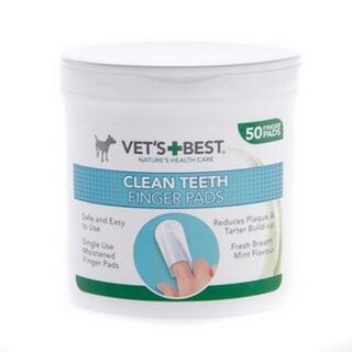 Vet's+Best Finger Pads Limpiador Dental para perros