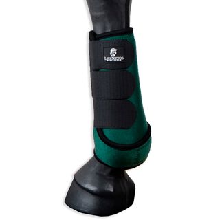 Guarnicioneria Los Nietos Protector Neopreno  Gel Memory Foam Set De Un Par Color Verde Equipamiento Para El Caballo 