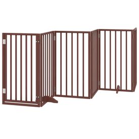 VidaXL Puerta Plegable Madera para Perros