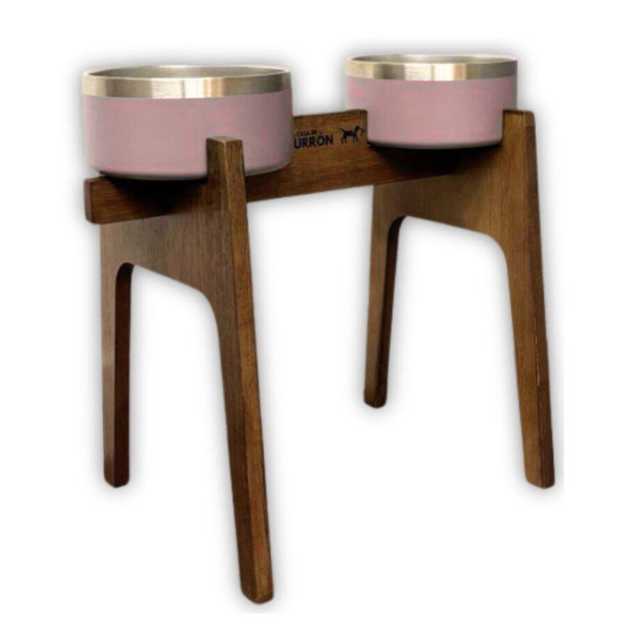 Comedero Alto Doble para Perros y Gatos | Dise&ntilde;o Ergon&oacute;mico, 2 Alturas Disponibles, Antideslizante y Varios Colores - La Casa de Turr&oacute;n, , large Imagen numero 1